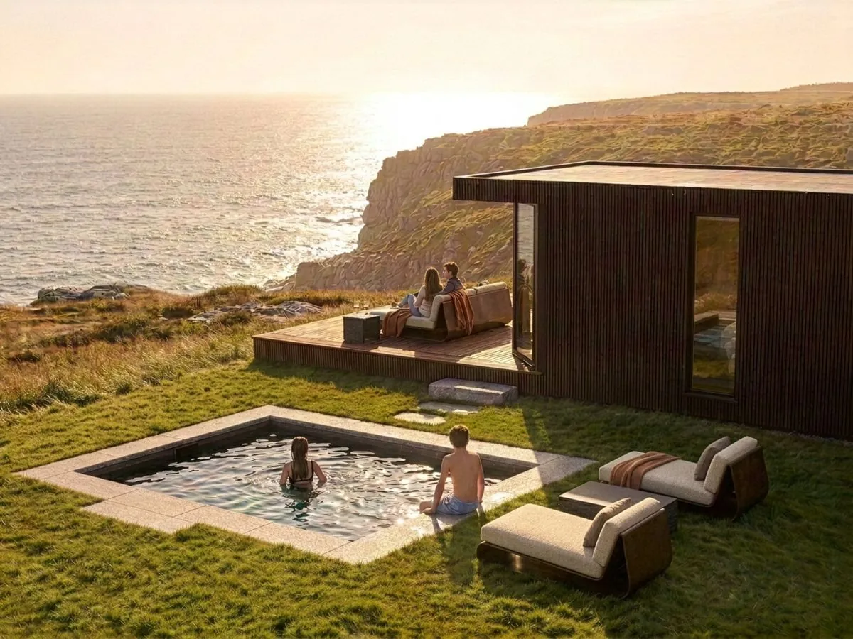 A clifftop suite with its own plunge pool
